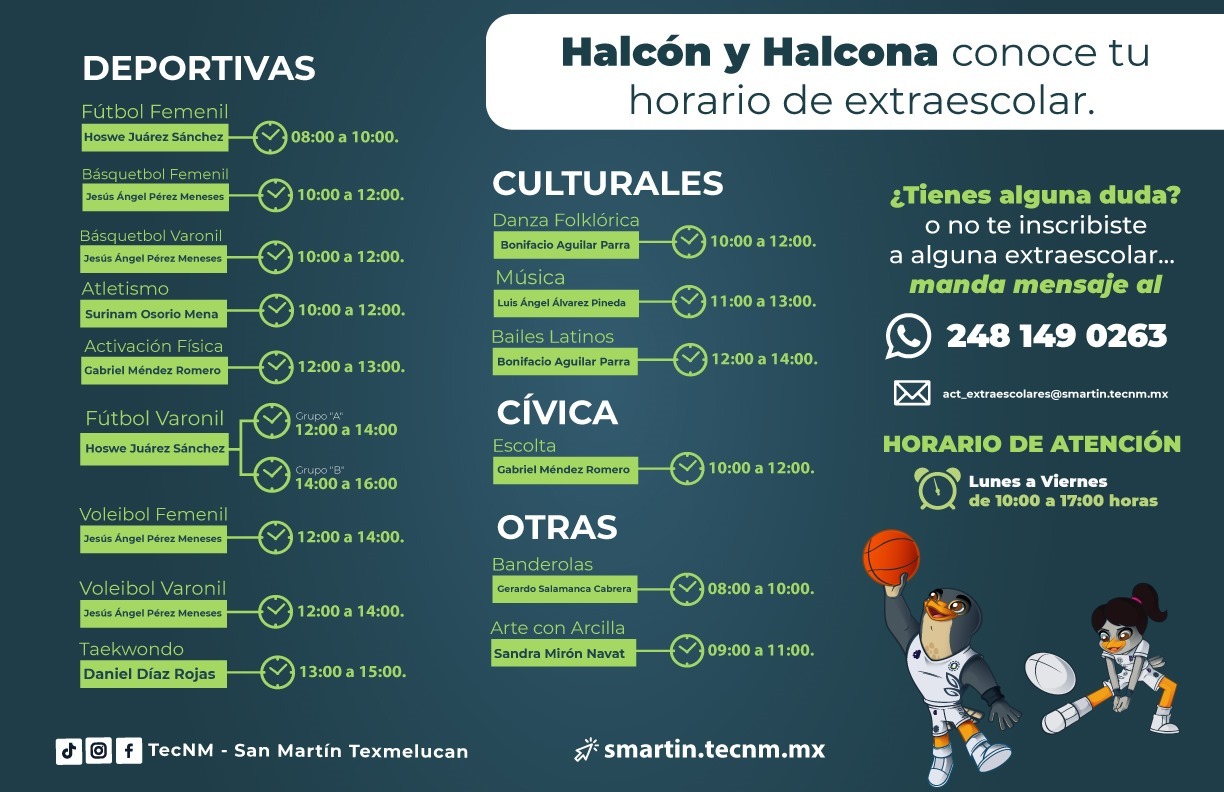 Horarios Extraescolar